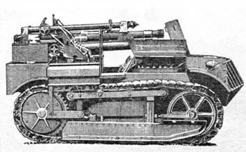 75мм самоходная пушка на шасси трактора Холт США 1918 г Самоходная - фото 4