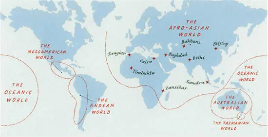 Map 3 Earth in AD 1450 The named locations within the AfroAsian World were - фото 32
