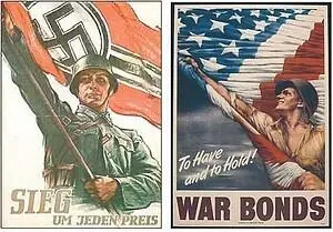 Пропагандистские плакаты СССР США Великобритании и Нацистской Германии - фото 13