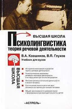 Вадим Глухов Психолингвистика. Теория речевой деятельности обложка книги