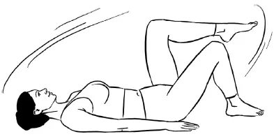 Лежа на спине ноги согнуты в коленях стопы на ширине бедер и параллельны шея - фото 30