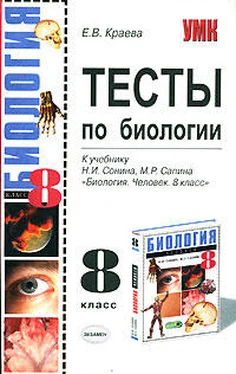 Екатерина Краева Тесты по биологии. 8 класс обложка книги