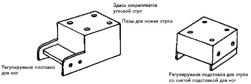 Рис 204 Фирменные подставки для углового стула ВниманиеЭти стулья - фото 246