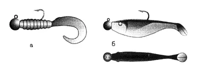 Рис 15 Оснастка с джигголовкой а твистер б виброхвост Рис 26 Мягкие - фото 3