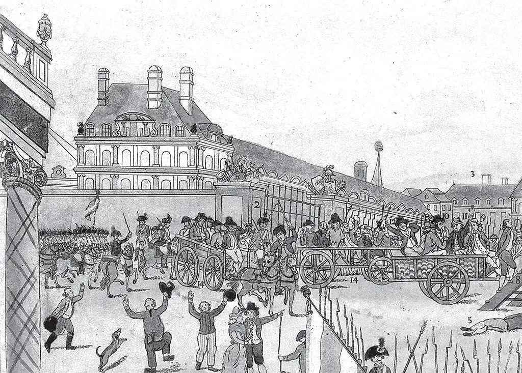 Казнь Робеспьера 28 июля 1794 г Рисунок неизвестного художника 1794 8 Второй - фото 157