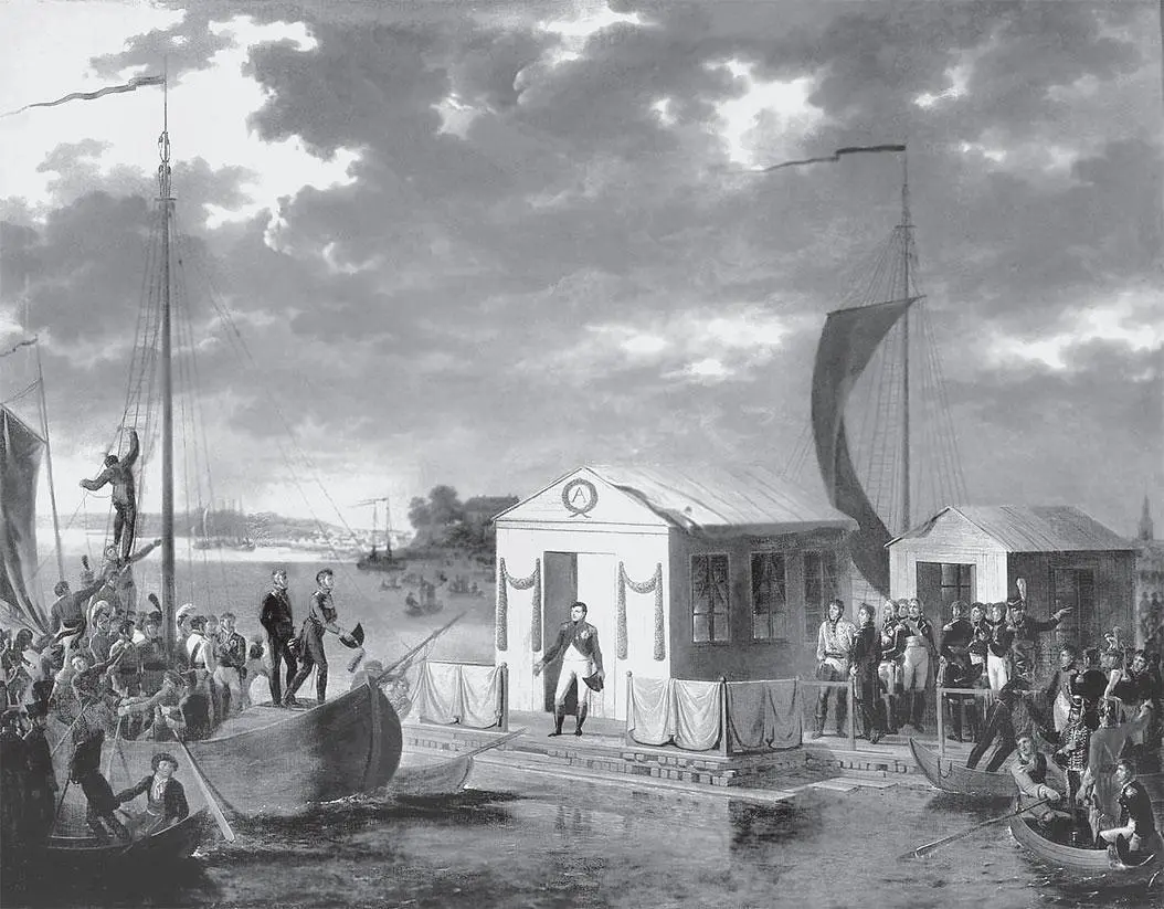 Адольф Рен Встреча Наполеона с Александром I на Немане 25 июня 1807 г 1807 2 - фото 167