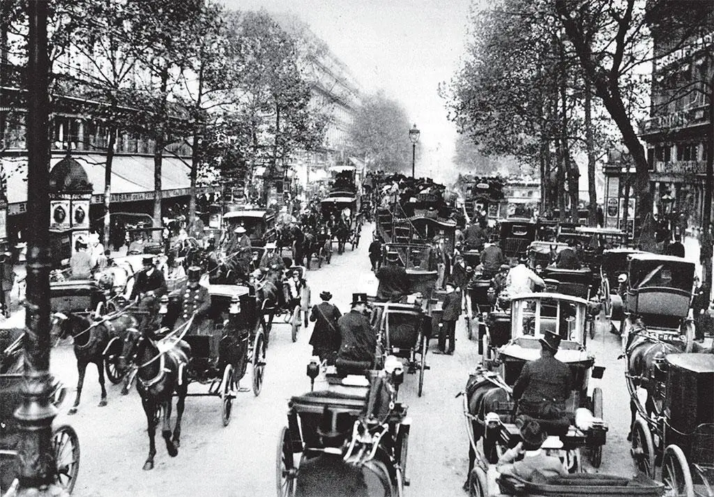 Париж Большие бульвары Фотография 1902 Женщина должна голосовать - фото 281