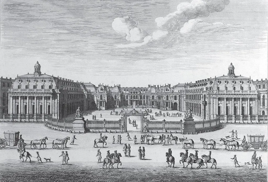 Израэль Сильвестр Вид на Версальский дворец со стороны парка 1674 4 - фото 97