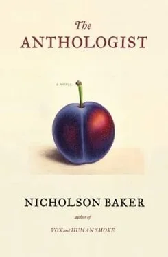 Nicholson Baker The Anthologist обложка книги