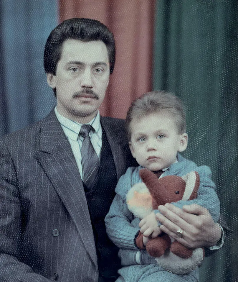 Фотосессия с папой во время отпуска УланУдэ 1992 год Отдых с семьей Байкал - фото 1