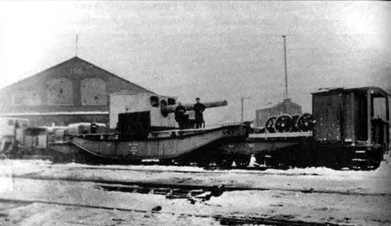 203мм железнодорожная установка красных созданная на Сормовском заводе 1920 - фото 135