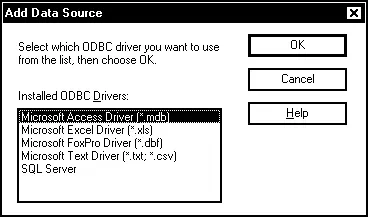 Рис 52 Диалоговая панель Add Data Source Откроется диалоговая панель ODBC - фото 93