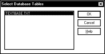 Рис 58 Диалоговая панель Select Database Tables Если ваша база данных - фото 99