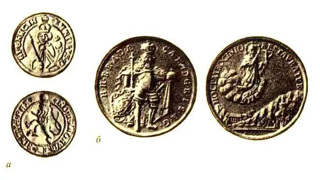 Из ранних чешских монет интересен гульден Карла IV рис 19 а В начале XVIII - фото 18