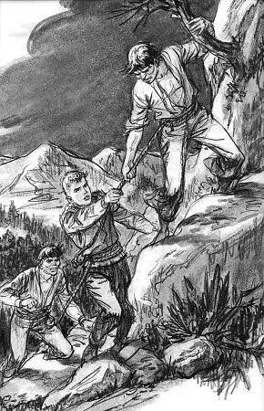 From the floor of the dark canyon the watchers saw them swarm up the cliff - фото 8