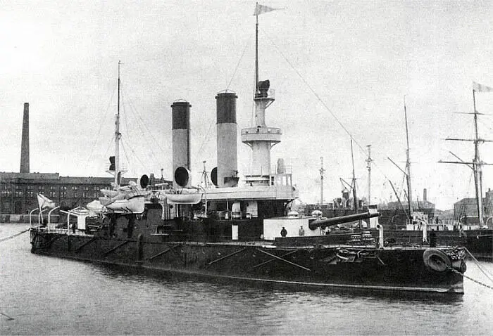 Броненосец береговой обороны Адмирал Ушаков Кронштадт 1897 г Случайно - фото 22