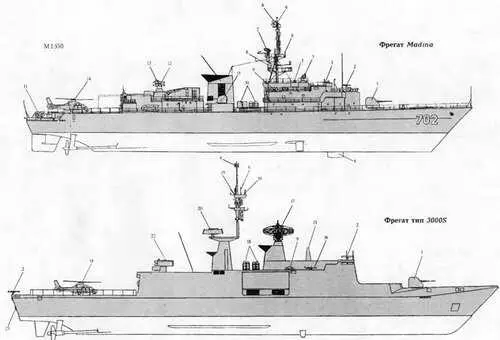 1 100мм АУ 2 АП навигационной РЛС тип 1226 3 Колонки ОЭСУ Naja 4 - фото 313