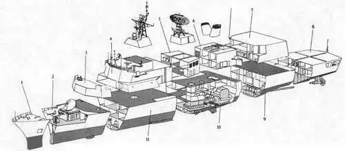 1 Модуль М6 Пом кладовых общекорабельного назначения 2 Модуль М5 127 мм AV - фото 4