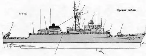 1 76мм АУ 2 375мм РБУ 3 Пост приема передачи грузов на ходу в море 4 - фото 427