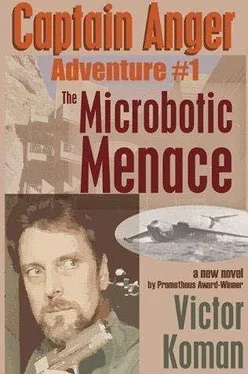 Victor Koman Captain Anger Adventure #1 The Microbotic Menace обложка книги