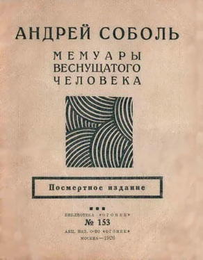 Андрей Соболь Мемуары веснущатого человека обложка книги