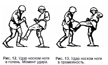 Удары ногой рассчитаны на сильные болевые ощущения повреждения и переломы - фото 12