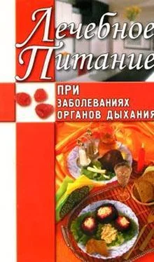 Юлия Рычкова Лечебное питание при заболеваниях органов дыхания обложка книги