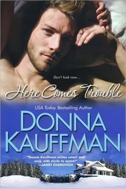 Donna Kauffman Here Comes Trouble обложка книги