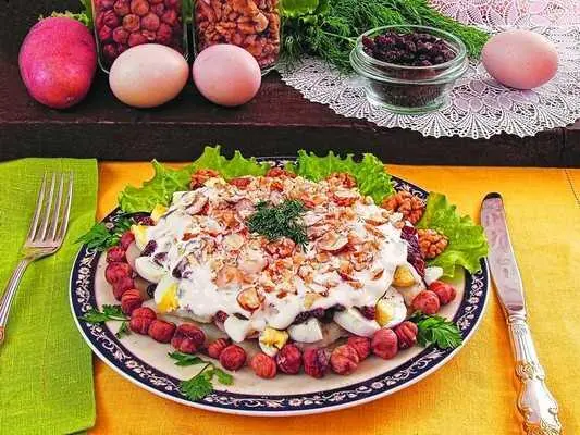 Продукты На 1 порцию 1 клубень картофеля 1 яйцо 1015 г грецких орехов - фото 46