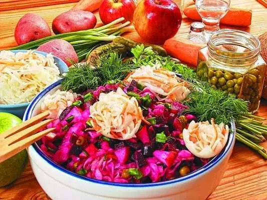 Продукты На 1 порцию 1 клубень картофеля 1 морковь 12 свеклы средних - фото 51