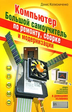 Денис Колисниченко Компьютер. Большой самоучитель по ремонту, сборке и модернизации обложка книги