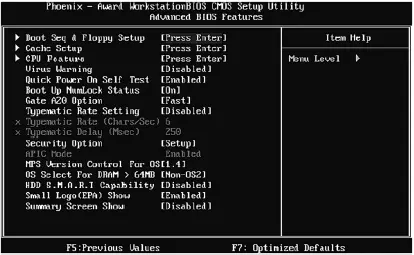Рис 310Меню Advanced BIOS Features Порядок загрузки устройств задается или с - фото 45