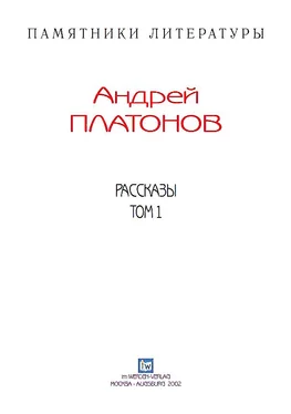 Андрей Платонов Рассказы.Том 1 обложка книги