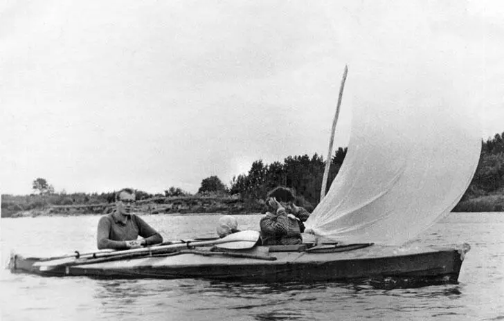 Июль 1968 г В походе по р Медведице В походе по р Медведице В пирамиде - фото 21