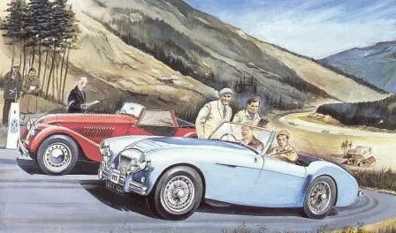Шотландское ралли 1955 год ВК Хендерсон изображает Билла Поттса и Джима - фото 7