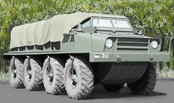 Многоцелевой четырёхосный 88 опытный автомобиль сверхвысокой проходимости - фото 31