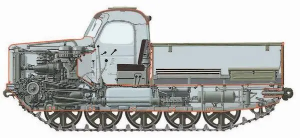 Компоновка тягача АТЛ ХАРЬКОВЧАНКА В 1955 г по международному - фото 17