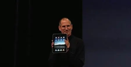 Стив доволен своим iPad Это действительно очень тонкий планшетный компьютер - фото 17