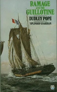 Dudley Pope Ramage and the Guillotine обложка книги