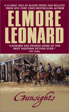 Elmore Leonard Gunsights обложка книги