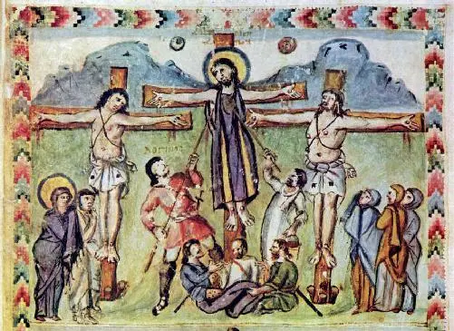 Laurentian Library Florence The Crucifixion from the Rabbula Gospels a - фото 17