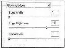 Рис 214 Окно фильтpa Glowing Edges Сделайте эту копию активной Теперь - фото 75