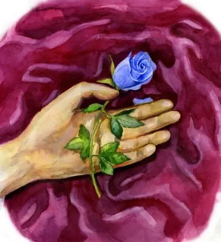 Я кину на ее могилу синиесиние розы какими бы их мог нарисовать Дальтон На - фото 1
