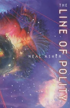 Neal Asher The Line of Polity обложка книги