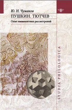 Юрий Чумаков Пушкин. Тютчев: Опыт имманентных рассмотрений обложка книги