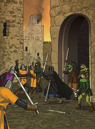 Здавайся безстрашний нормане неголосно промовив Чорний Лицар заносячи - фото 11