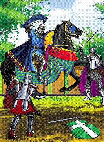 Потроху лави бійців порідшали і нарешті Бріан де Буагільбер і Лицар Що - фото 4
