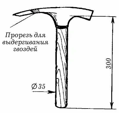 Рис 3 Молоток Расшивка служит для заглаживания швов каменной кладки на - фото 3
