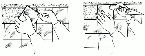 Рис 52 Прием укладки плитки по вертикальной поверхности а установка - фото 68