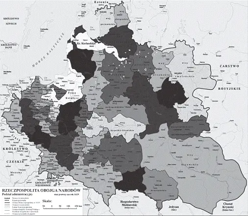 Річ Посполита Адміністративний поділ 1619р Ключова точка в цій історії - фото 1